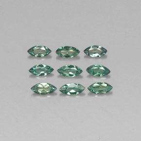 Gemas de alejandrita multicolor natural de  ct, marquesa, VS