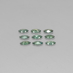Gemas de alejandrita multicolor natural de  ct, marquesa, VS