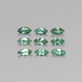 Gemas de alejandrita multicolor natural de  ct, marquesa, VS