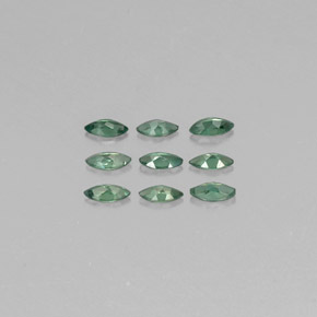 Gemas de alejandrita multicolor natural de  ct, marquesa, VS