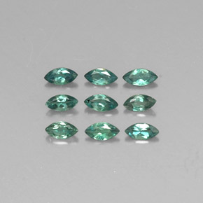 Gemas de alejandrita multicolor natural de  ct, marquesa, VS