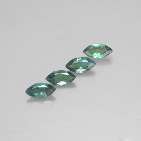 Gemas de alejandrita multicolor natural de  ct, marquesa, VS