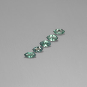 Gemas de Alexandrita Verde/rojo natural de  ct, Marquesa, VS