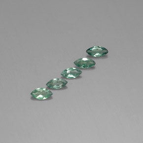 Gemas de Alexandrita Verde/rojo natural de  ct, Marquesa, VS