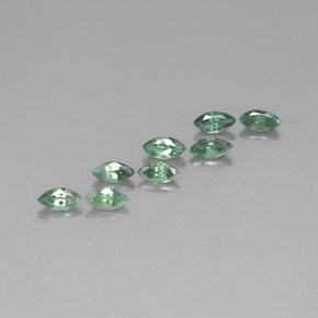 Gemas de alejandrita multicolor natural de  ct, marquesa, VS