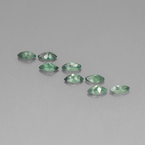 Gemas de alejandrita multicolor natural de  ct, marquesa, VS