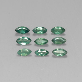 Gemas de alejandrita multicolor natural de  ct, marquesa, VS