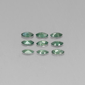 Gemas de alejandrita multicolor natural de  ct, marquesa, VS