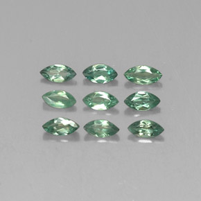 Gemas de alejandrita multicolor natural de  ct, marquesa, VS