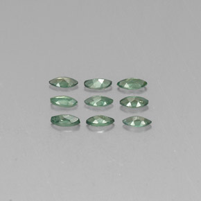 Gemas de alejandrita multicolor natural de  ct, marquesa, VS