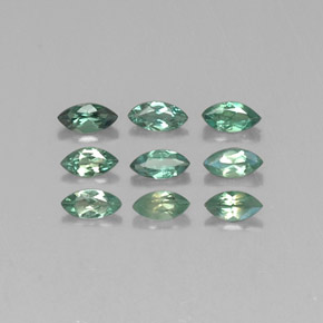 Gemas de alejandrita multicolor natural de  ct, marquesa, VS