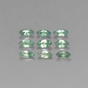 Gemas de alejandrita multicolor natural de  ct, marquesa, VVS-VS