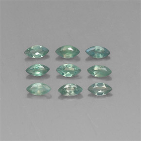 Gemas de alejandrita multicolor natural de  ct, marquesa, VVS-VS