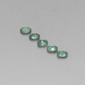 Gemas de alejandrita multicolor natural de  ct, corte óvalo, VS