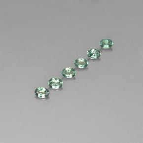 Gemas de Alexandrita Verde/rojo natural de  ct, Corte Óvalo, VS