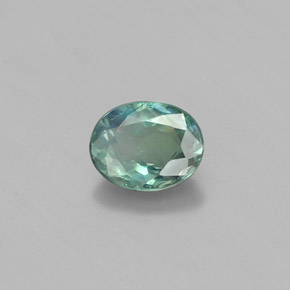 Alejandrita multicolor natural de 0,47 ct, corte óvalo, VS