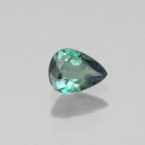 Alejandrita multicolor natural de 0,28 ct, en forma de pera, VVS-VS