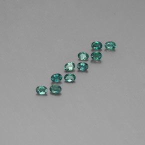 Gemas de alejandrita multicolor natural de  ct, corte óvalo, VS