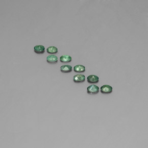 Gemas de alejandrita multicolor natural de  ct, corte óvalo, VS