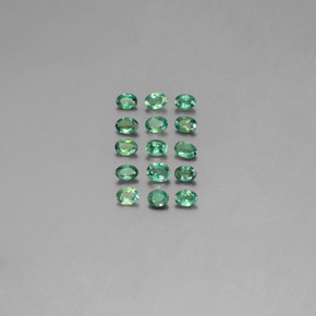 Gemas de alejandrita multicolor natural de  ct, corte óvalo, VS