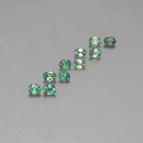 Gemas de Alexandrita Verde/rojo natural de  ct, Corte Óvalo, VS