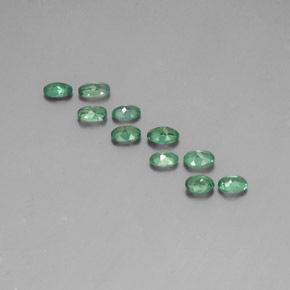 Gemas de alejandrita multicolor natural de  ct, corte óvalo, VS
