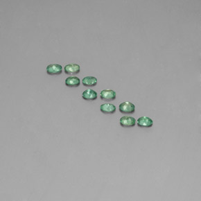 Gemas de alejandrita multicolor natural de  ct, corte óvalo, VS