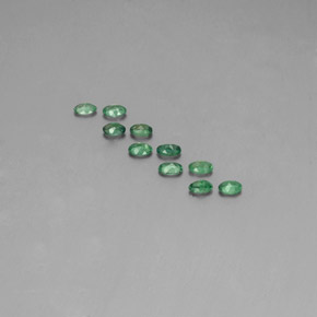 Gemas de alejandrita multicolor natural de  ct, corte óvalo, VS