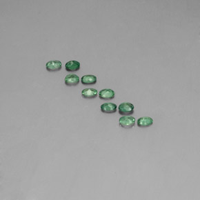 Gemas de alejandrita multicolor natural de  ct, corte óvalo, VS
