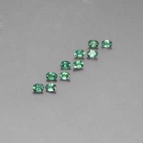 Gemas de Alexandrita Verde/rojo natural de  ct, Corte Óvalo, VS