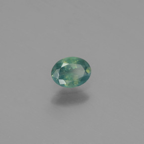Alejandrita multicolor natural de 0,44 ct, corte óvalo, VS