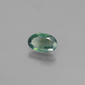 Alexandrita Verde/rojo natural de 0.55 ct, Corte Óvalo, VS