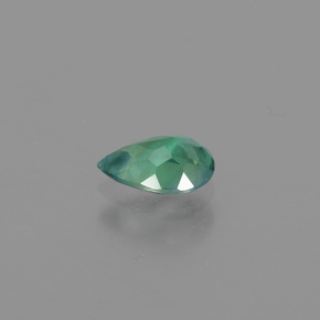 Alejandrita multicolor natural de 0,79 ct, en forma de pera, VS