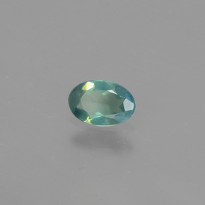 Alexandrita Verde/rojo natural de 0.39 ct, Corte Óvalo, VS