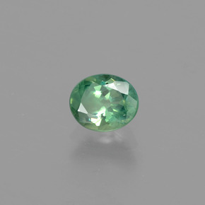 Alejandrita multicolor natural de 0,70 ct, corte óvalo, VS
