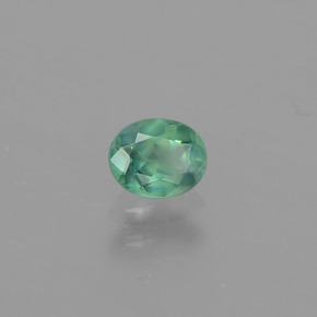 Alejandrita multicolor natural de 0,45 ct, corte óvalo, VS