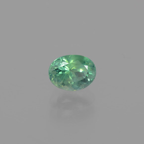 Alejandrita multicolor natural de 0,94 ct, corte óvalo, VS