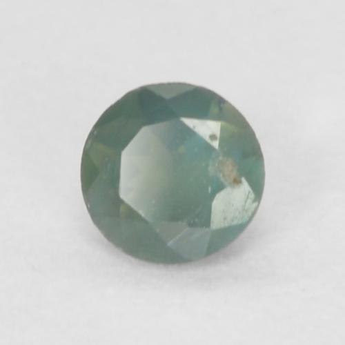 Alejandrita verde natural de 0,09 ct, corte redondo, VVS-VS