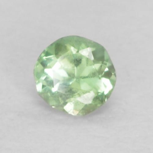 Alejandrita verde natural de 0,06 ct, corte redondo, VS