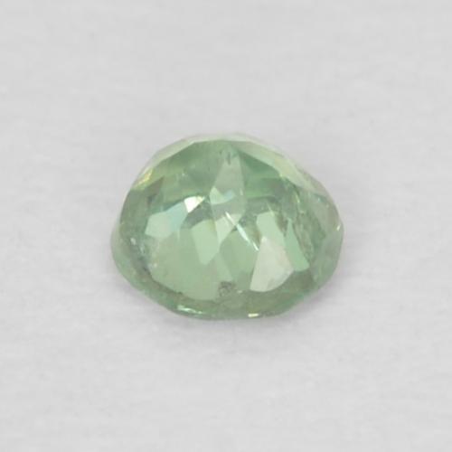 Alejandrita verde natural de 0,06 ct, corte redondo, VS