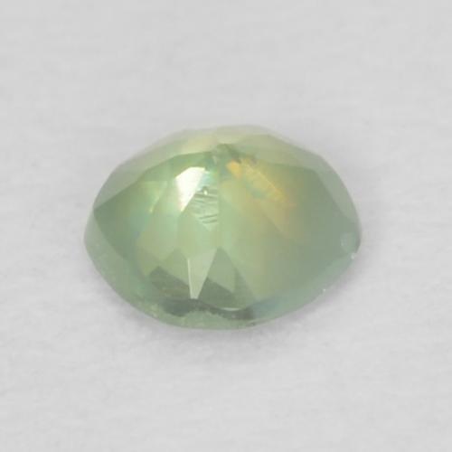 Alejandrita verde natural de 0,07 ct, corte redondo, VS