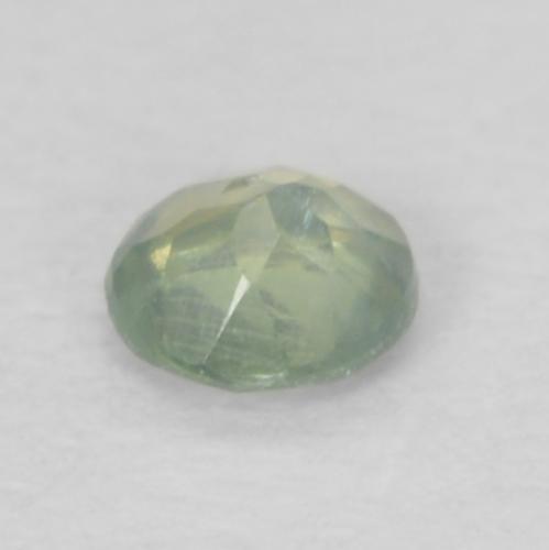 Alejandrita verde natural de 0,08 ct, corte redondo, VS