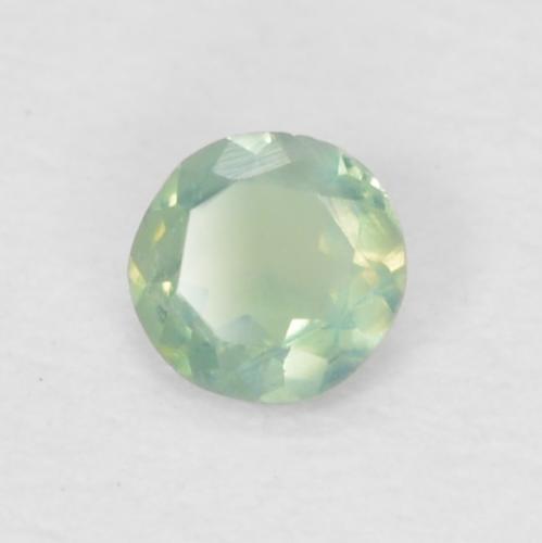 Alejandrita verde natural de 0,06 ct, corte redondo, VVS-VS