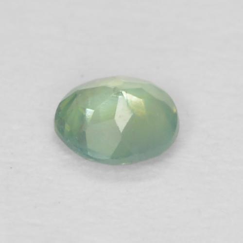 Alejandrita verde natural de 0,06 ct, corte redondo, VVS-VS