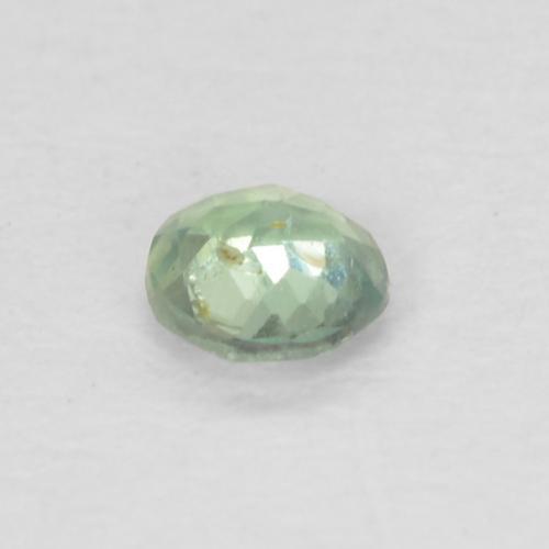 Alejandrita verde natural de 0,09 ct, corte redondo, VVS-VS