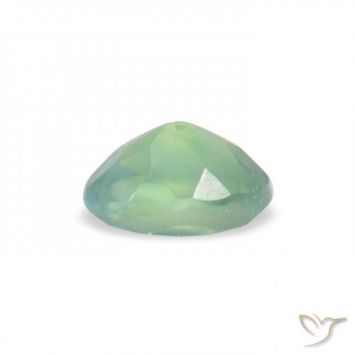 Alexandrita Verde claro natural de 0.09 ct, Ovalada, VS