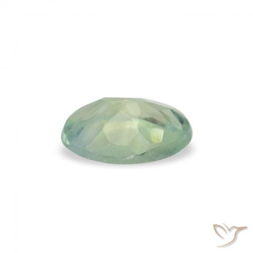 Alexandrita Verde menta claro natural de 0.07 ct, Ovalada, VVS-VS