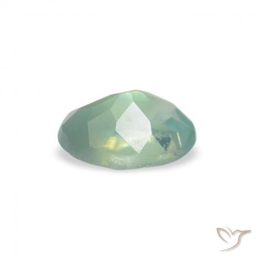 Alexandrita Verde frío natural de 0.08 ct, Ovalada, VVS-VS