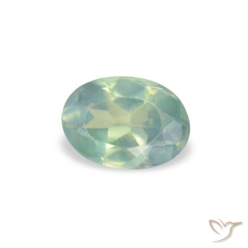 Alexandrita Verde claro natural de 0.07 ct, Ovalada, VVS-VS