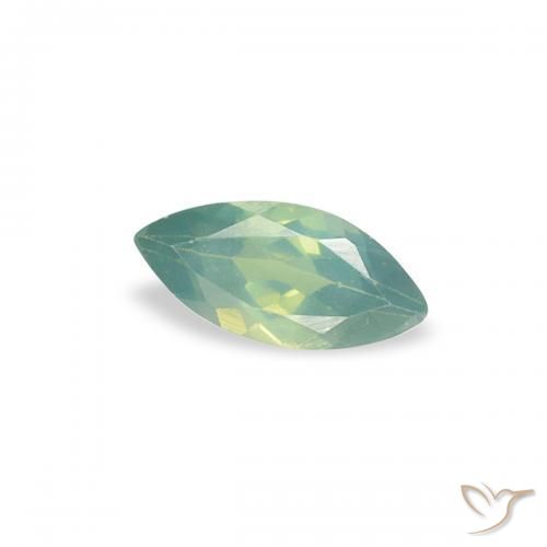 Alexandrita Verde medio natural de 0.16 ct, Marquesa, VVS-VS